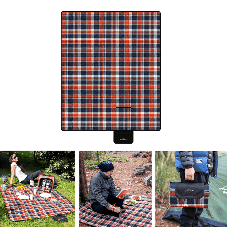 CAMPOUT 33*20Cm Picnic Mat 3-Layer Waterproof Folding Blanket Lawn Beach Tent Pad Outdoor Camping Travel - MRSLM