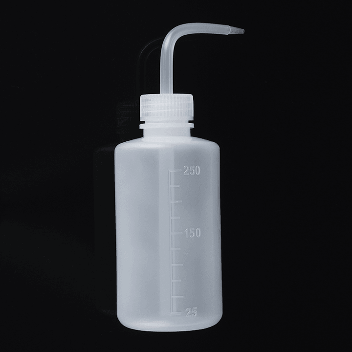 250Ml Lab Wash Bottle Liquid Water Squeeze Bottle Graduated Transparent Container Label Tattoo - MRSLM