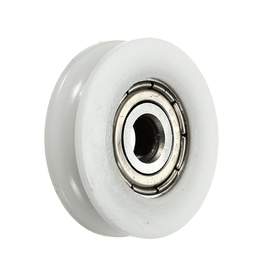 20Pcs 5X24X7Mm U Notch Nylon round Pulley Wheel Roller for 3.8Mm Rope Ball Bearing - MRSLM