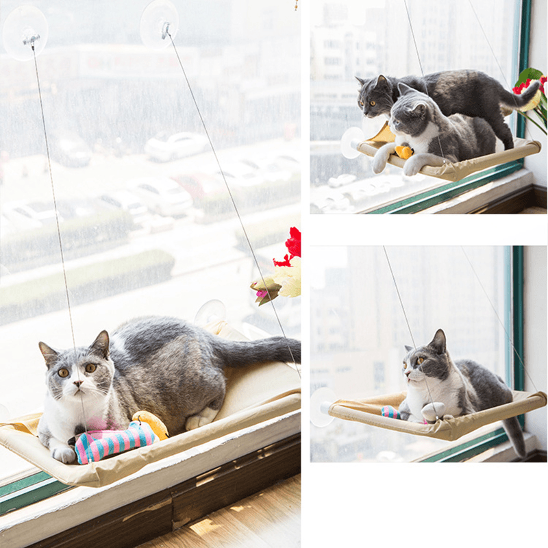Yani HP-DC1 Pet Cat Window Hammock Soft Cat Kennels 15KG Cat Safe Hanging Shelf Seat Pet Bed - MRSLM