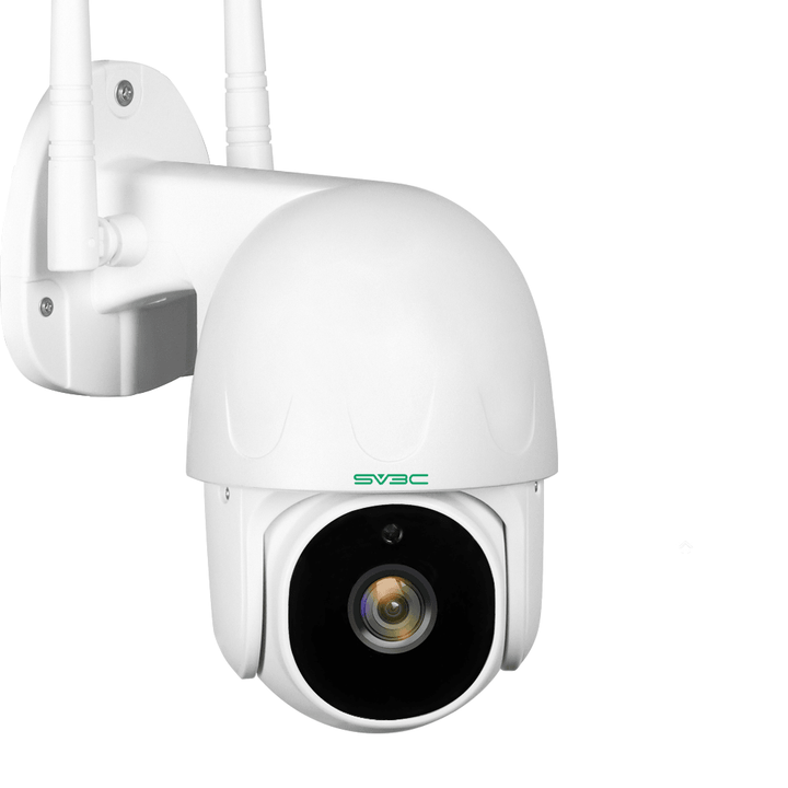 SV3C 1080P WIFI Outdoor Security Camera Pan Tilt Two-Way Audio Night Vision Human Detection ONVIF Camera 128GB SD Card Remote Cam Home IP Camera EU Plug - MRSLM