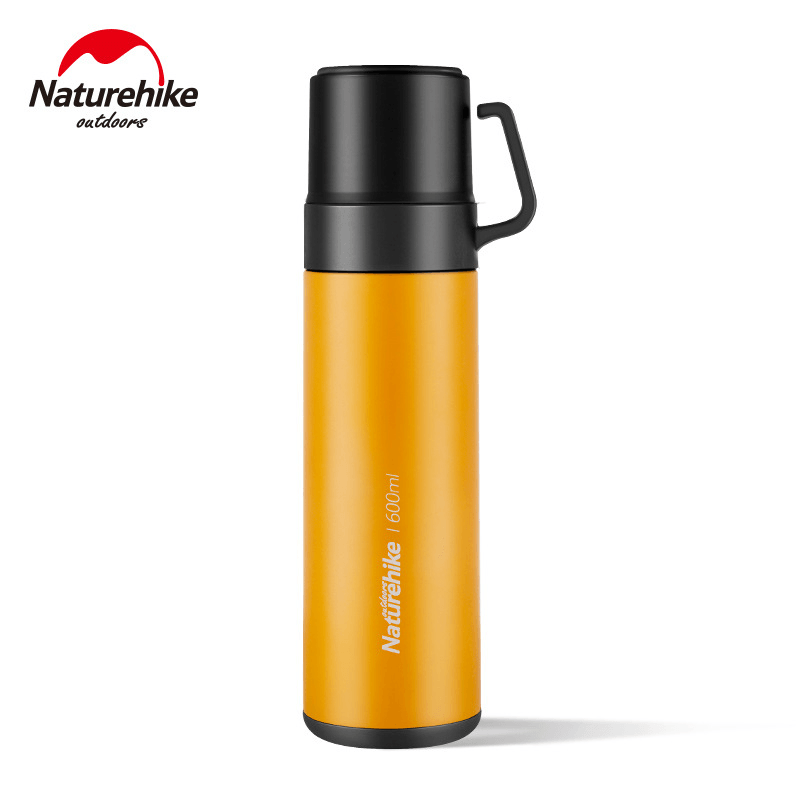 Naturehike NH17S020-B 600Ml 304 Stainless Steel Vacuum Cup Double Lid Bottle Camping Travel - MRSLM