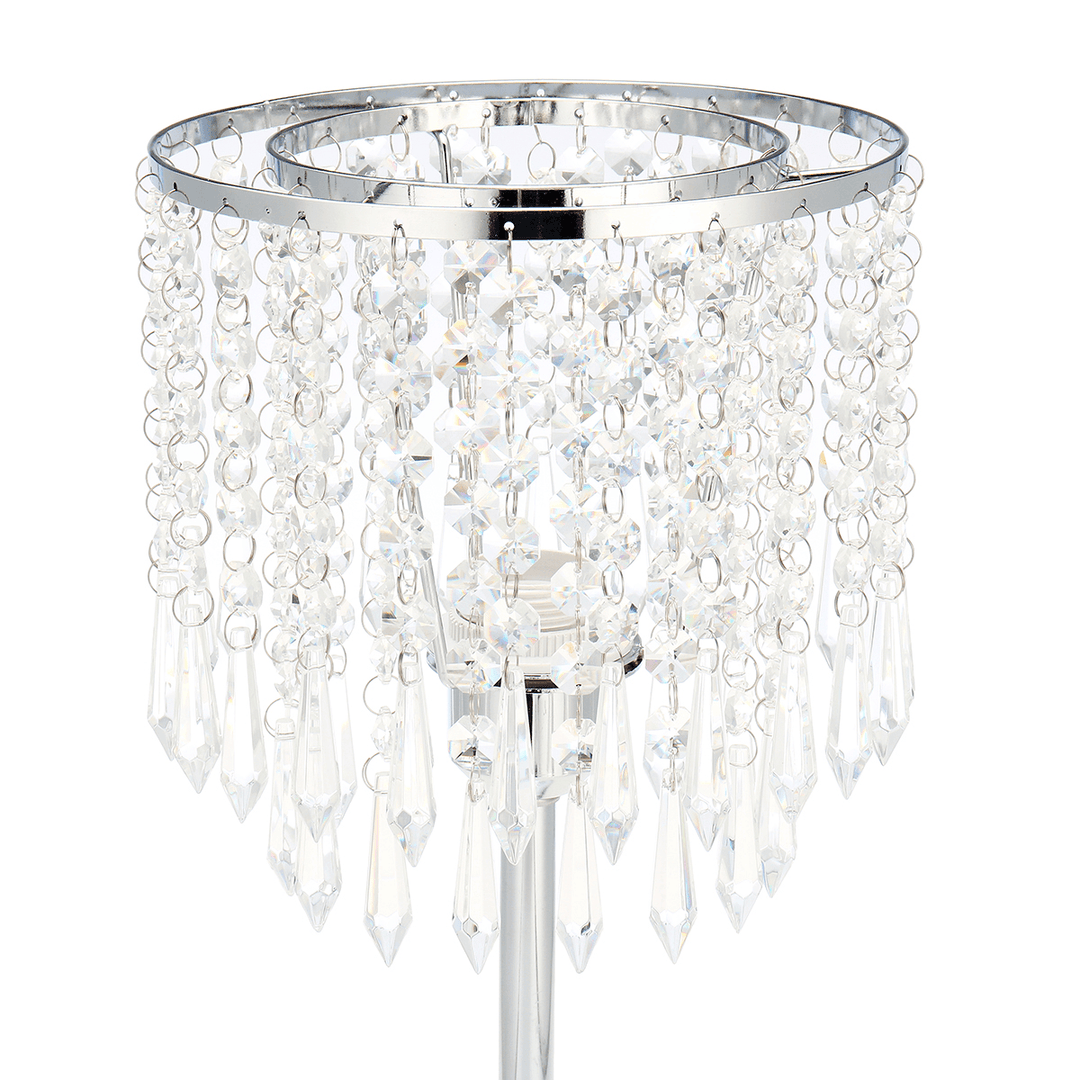 Crystal Table Pendant Lamps Bedroom Modern Wedding Decoration Dimmable Desk Lamp for Bedside Living Room Lighting - MRSLM