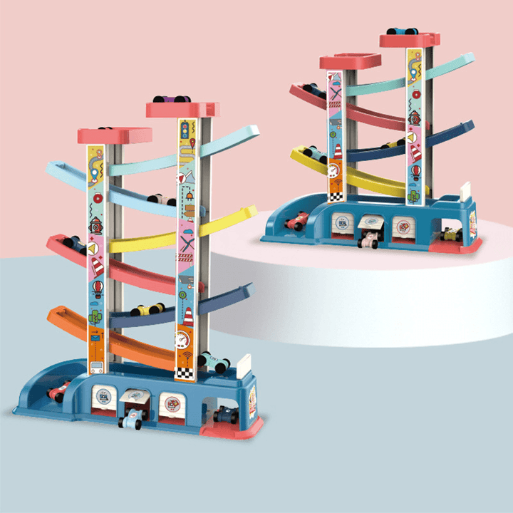 Tuosiqi Multi-Layer Gliding Rail Parking Lot Glider Toy Puzzle Rail Car Assembled Children'S Toy Gift - MRSLM