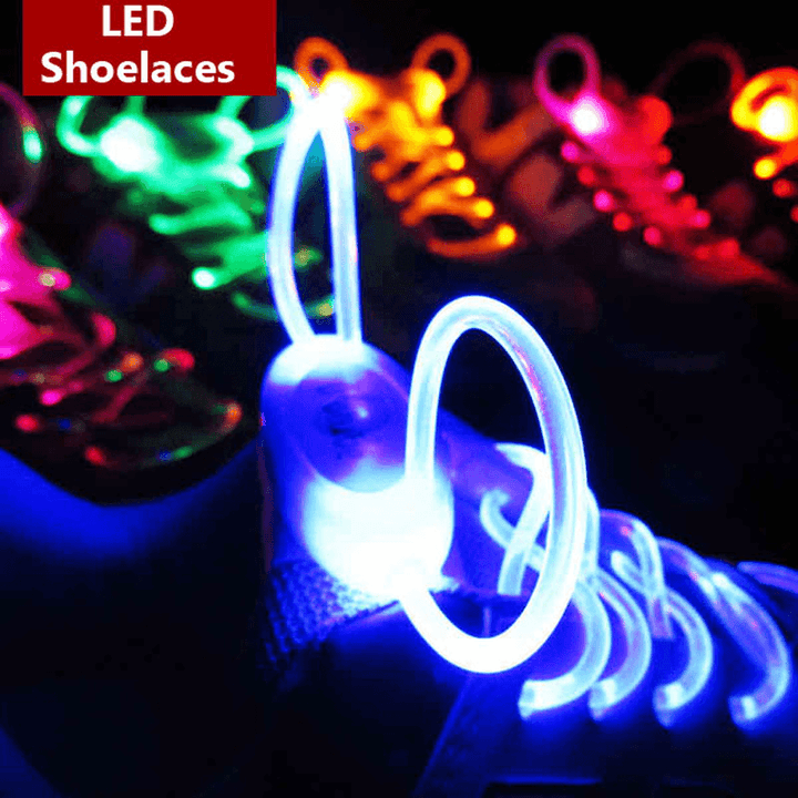4Th Generation LED Glowing Shoelaces Flash Shoelaces Shoe Strap Outdoor Dance Party Supplies - MRSLM