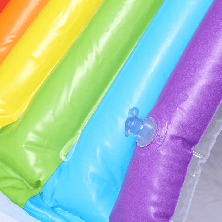 Rainbow Sunshade Summer Inflatable Swimming Pool Backyard Inflated Kids Bathtub for Swimming Supplies - MRSLM