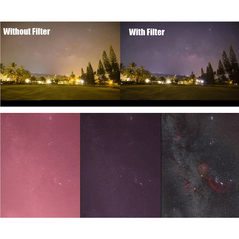 OPTOLONG 82Mm Diameter Clear Sky Filter Light Pollution Filter Monocular Telescope Visual Enhance Filter - MRSLM