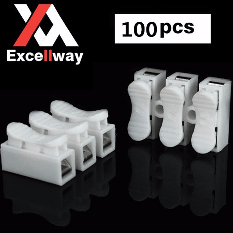 Excellway® CH3 Quick Wire Connector Terminal Block Spring Connector LED Strip Light Wire Connector - MRSLM