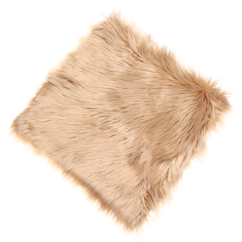 Throw Pillow Cover Cushion Case Faux Fur Fluffy Plush Soft Sofa Solid Home Decor - MRSLM