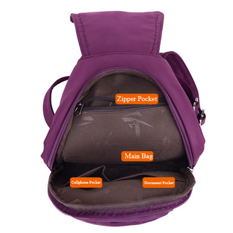 Women Braid Decoraction Nylon Waterproof Casual Chest Bag Outdoor Crossbody Bag - MRSLM