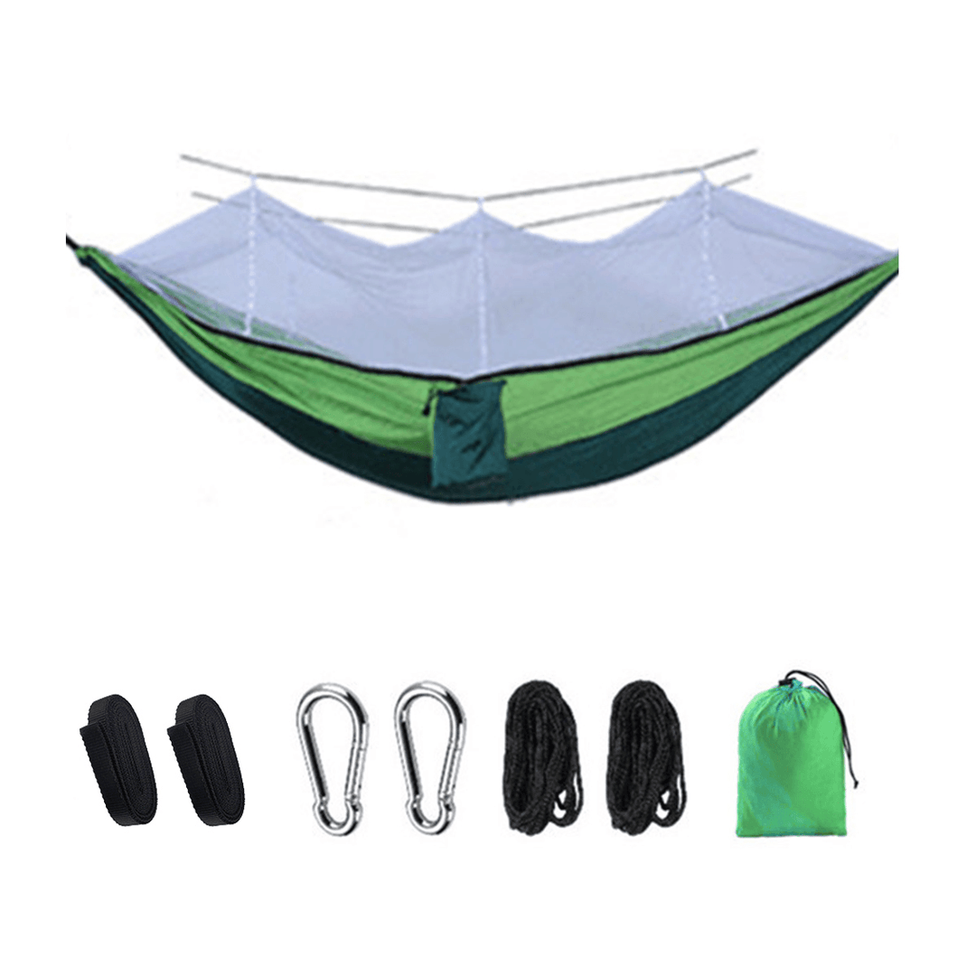 Camping Hammock Mosquito Net Double People Hanging Bed Travel Beach Hiking Swing Chair - MRSLM