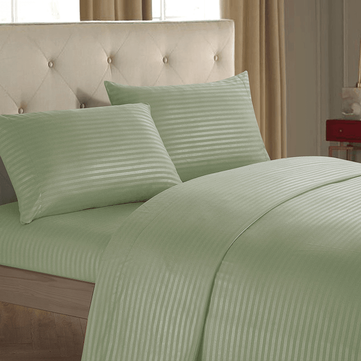 Brief Nordic Bedding Set Men Women Bed Linen Black White Microfiber Striped Bed Sheet Pillow - MRSLM