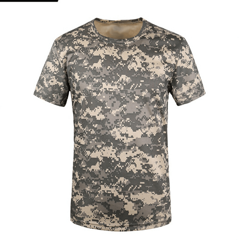 New Outdoor Men'S T-Shirt Short Sleeve Breathable and Fast Drying - MRSLM