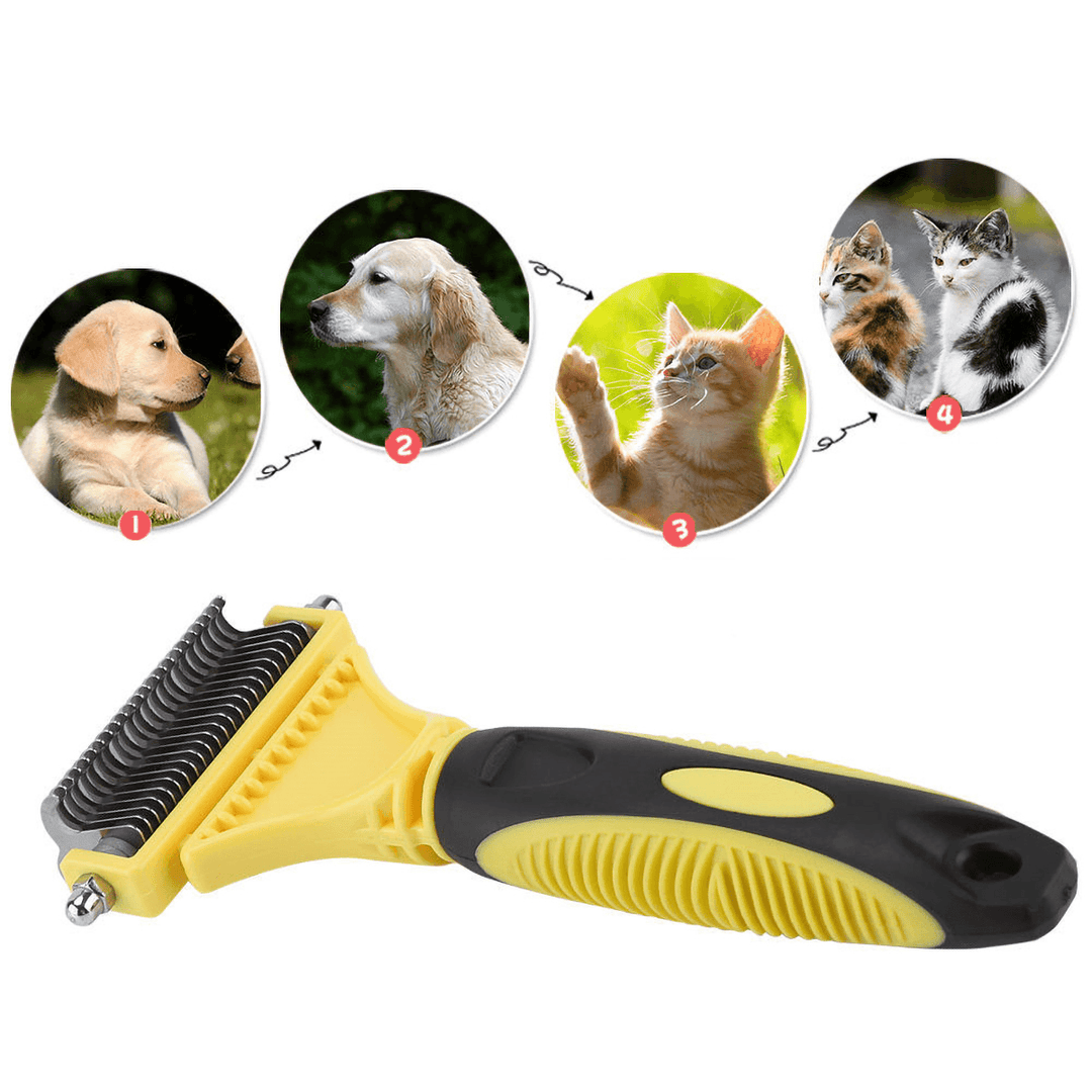 Dog Brush for Shedding-Best Cat Grooming Comb Tools Pet Hair Trimmer Clipper - MRSLM