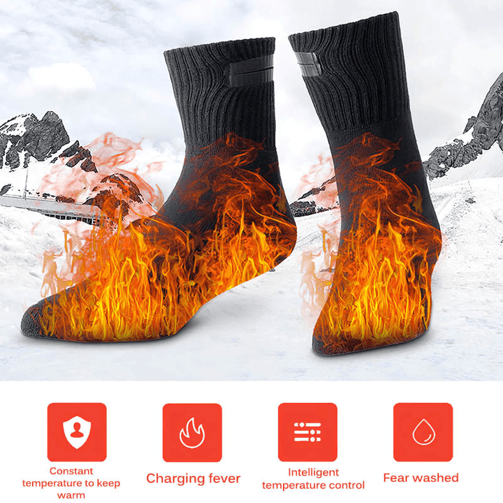 Heating to Keep Warm Rechargeable Heating Socks - MRSLM