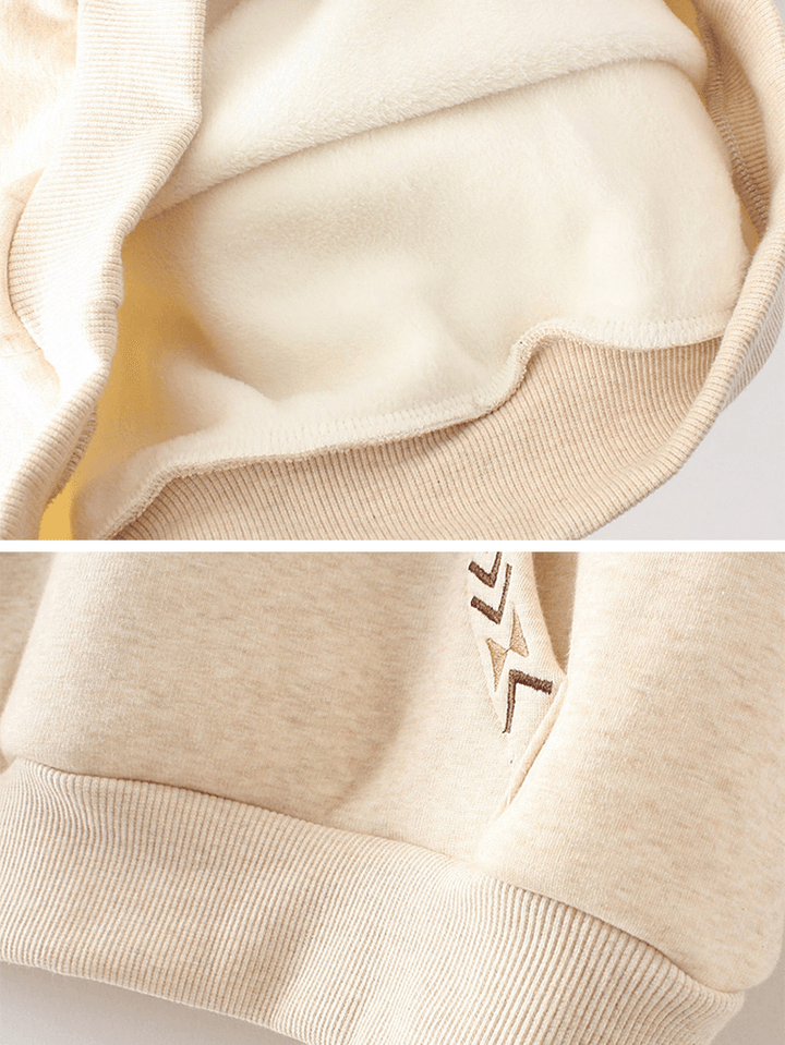 Embroidered Patchwork Tassels Long Sleeve Hoodies Sweatshirt - MRSLM