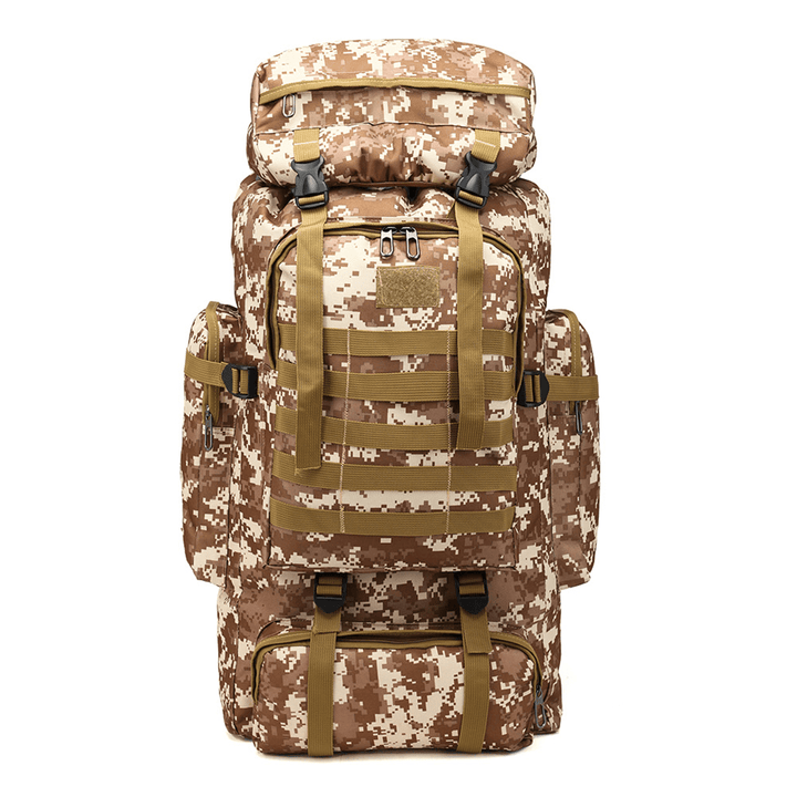 80L Molle Tactical Bag Outdoor Traveling Camping Hiking Military Rucksacks Backpack Camouflage Bag - MRSLM