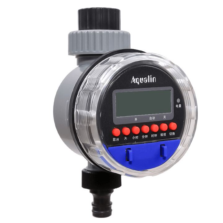 Automatic Home Garden Ball Valve Water Timer Waterproof Electronic Irrigation Controller with LCD Display - MRSLM