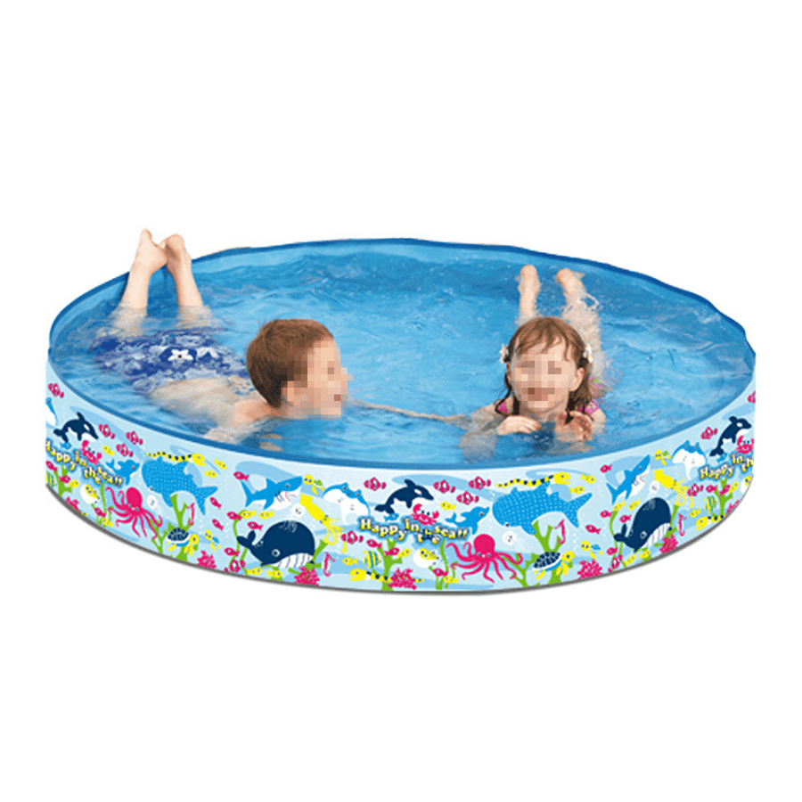120/150Cm Inflatable Swimming Pool Family Outdoor Garden Kid Play Bathtub - MRSLM