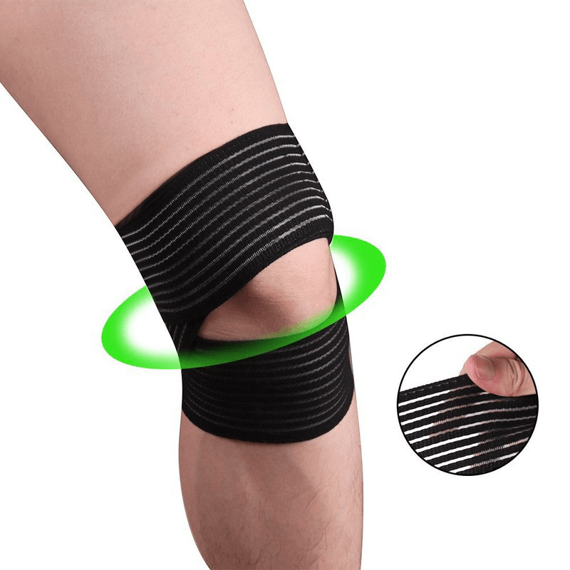 KALOAD 1 PC Knee Pad Polyester Knee Support Elastic Breathable Yoga Sports Knee Fitness Protective Gear - MRSLM