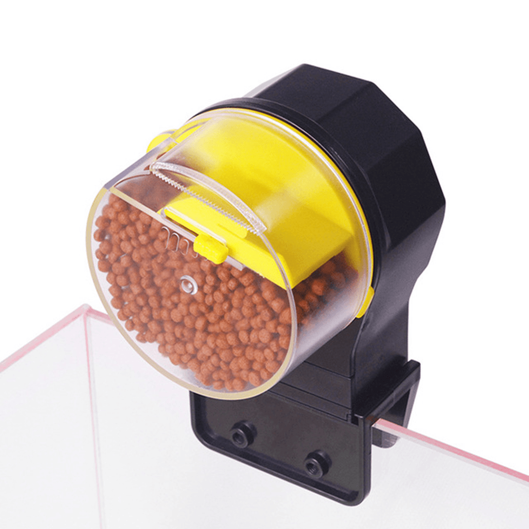 Adjustable Auto Fish Feeder Feeding Aquarium Tank Automatic Food Dispenser Timer - MRSLM