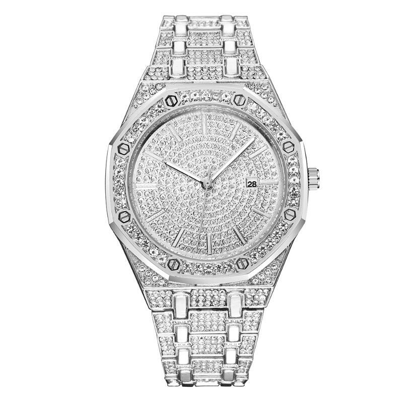 XSVO Luxury Fashion Full Rhinestone Diamond Wristwatch Unisex Quartz Watch - MRSLM