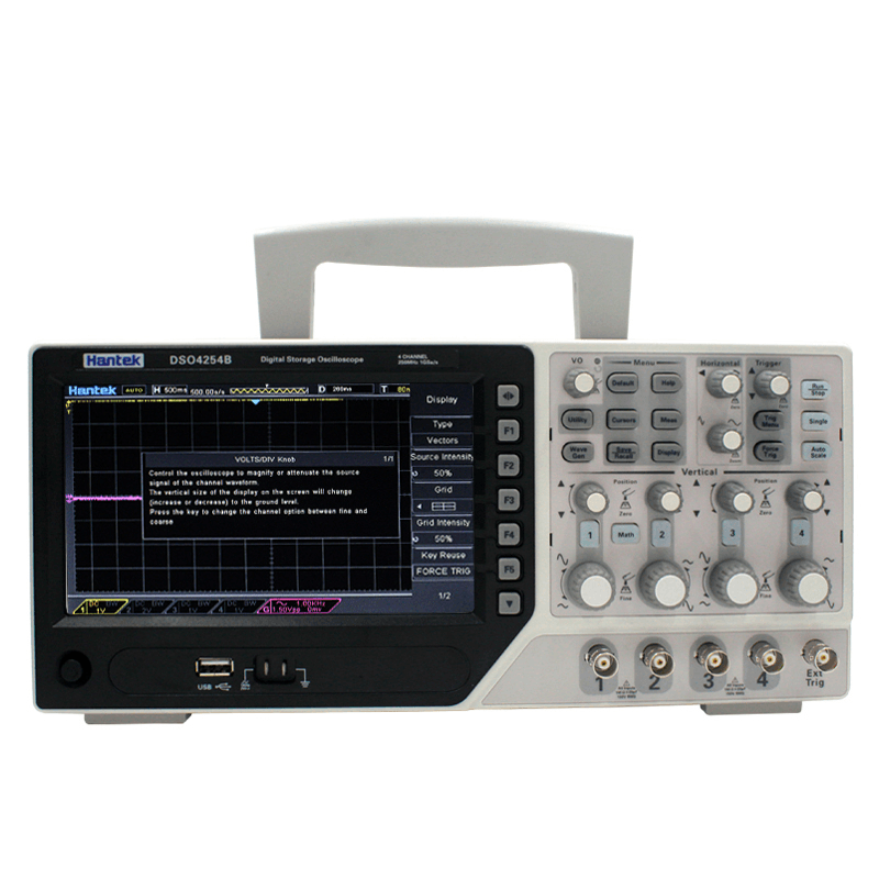Hantek DSO4254B 250Mhz Digital Storage Oscilloscope 4 Channels 1Gs/S Sample Rate Portable Oscilloscope EU - MRSLM