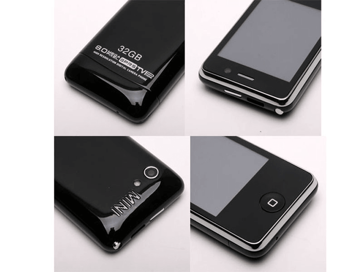 Mini H601 Quad Band Dual SIM Cards 0.3MP TV JAVA Bluetooth Touch Phone - MRSLM
