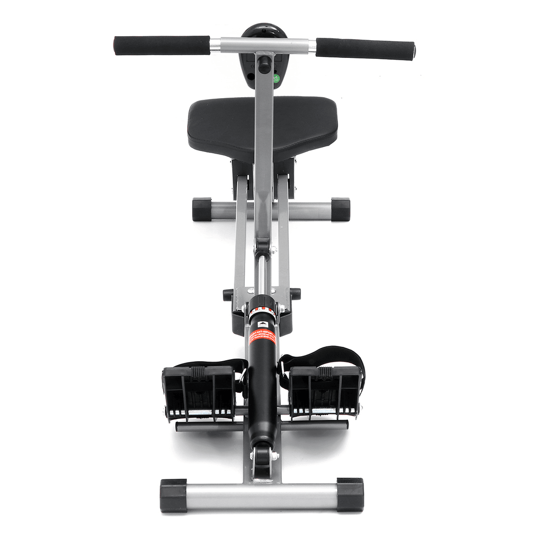 LED Display Foldable Rowing Machine 3-Level Adjustment Supine Board Body Fitness Home Gym Exercise Equipment - MRSLM