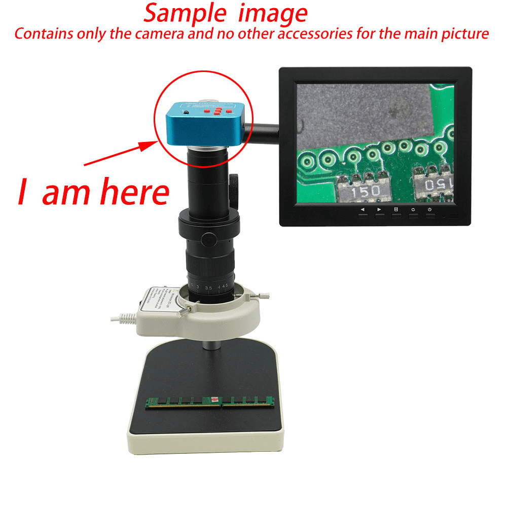 Full HD 1080P 60FPS 2K 38MP HDMI USB Industrial Electronic Digital Video Microscope Camera for Phone CPU PCB Repair - MRSLM