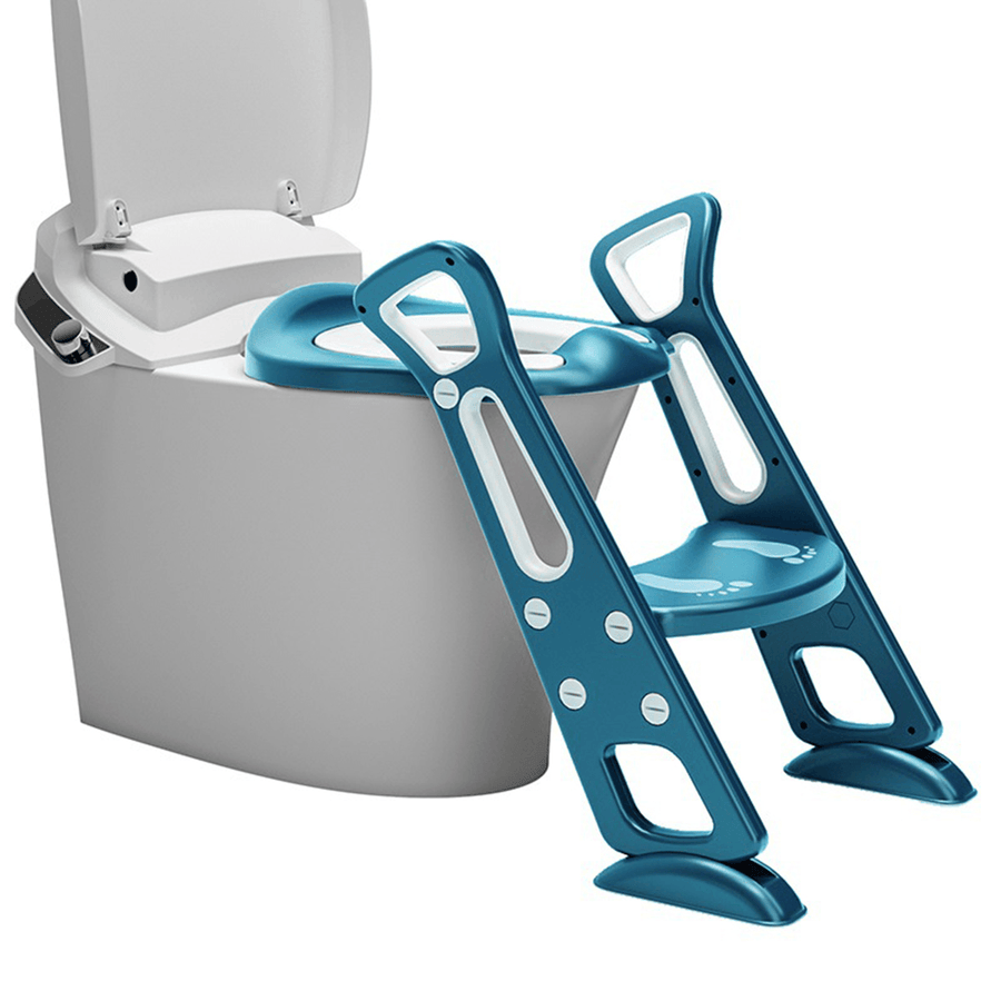 Toilet Ladder for Kids Children'S Potty Baby Toilet Seat with Adjustable Ladder Portable Folding Seat for Babies Supplies - MRSLM