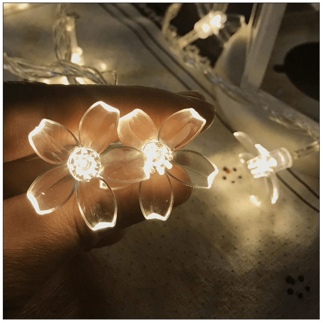 5/6.5/7/12M Solar LED String Christmas Blossom Lights Party Lamp 8 Mode - MRSLM