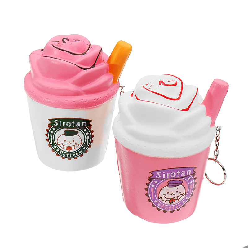 Ice Cream Tea Cup Squishy Kawaii Squeeze Toy 10Cm Sweet Slow Rising for Girls - MRSLM