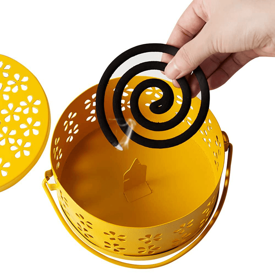 Ipree® Metal Mosquito Box Portable Mosquito Burner Fireproof and Anti-Scalding Outdoor Camping Home Incense Holder - MRSLM
