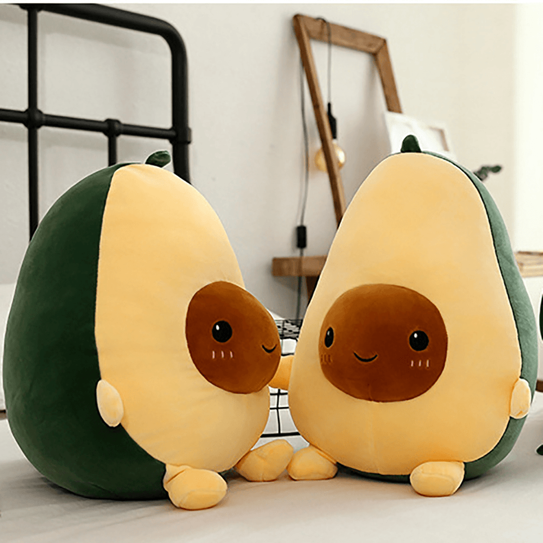 25/35/60CM Cute Avocado Stuffed Plush Toy Soft Baby Doll Cartoon Fruit Pillow Sofa Cushion for Kids Birthday Gift - MRSLM