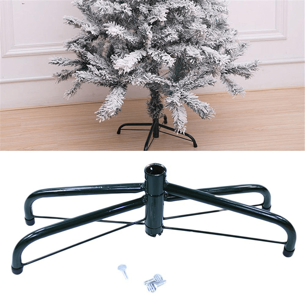 2020 Christmas Tree Stand Holder Christmas Tree Holder Metal Stand Base Rack 4 Feets Christmas Tree Accessories for New Year Home Decor - MRSLM