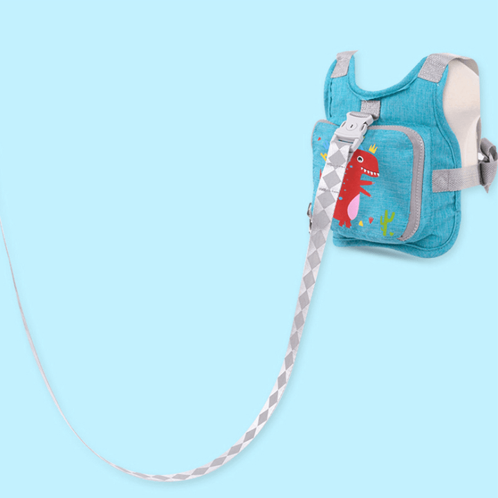 Reflective anti Lost Device Travel Child Safety Harness Leash Bag Wristband Belt Baby Kids Safety Harness Rope - MRSLM