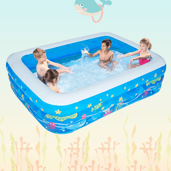 Inflatable Swimming Pool Kids Adult Yard Garden Family Party Outdoor Indoor Playing Inflatable Bathtub - MRSLM