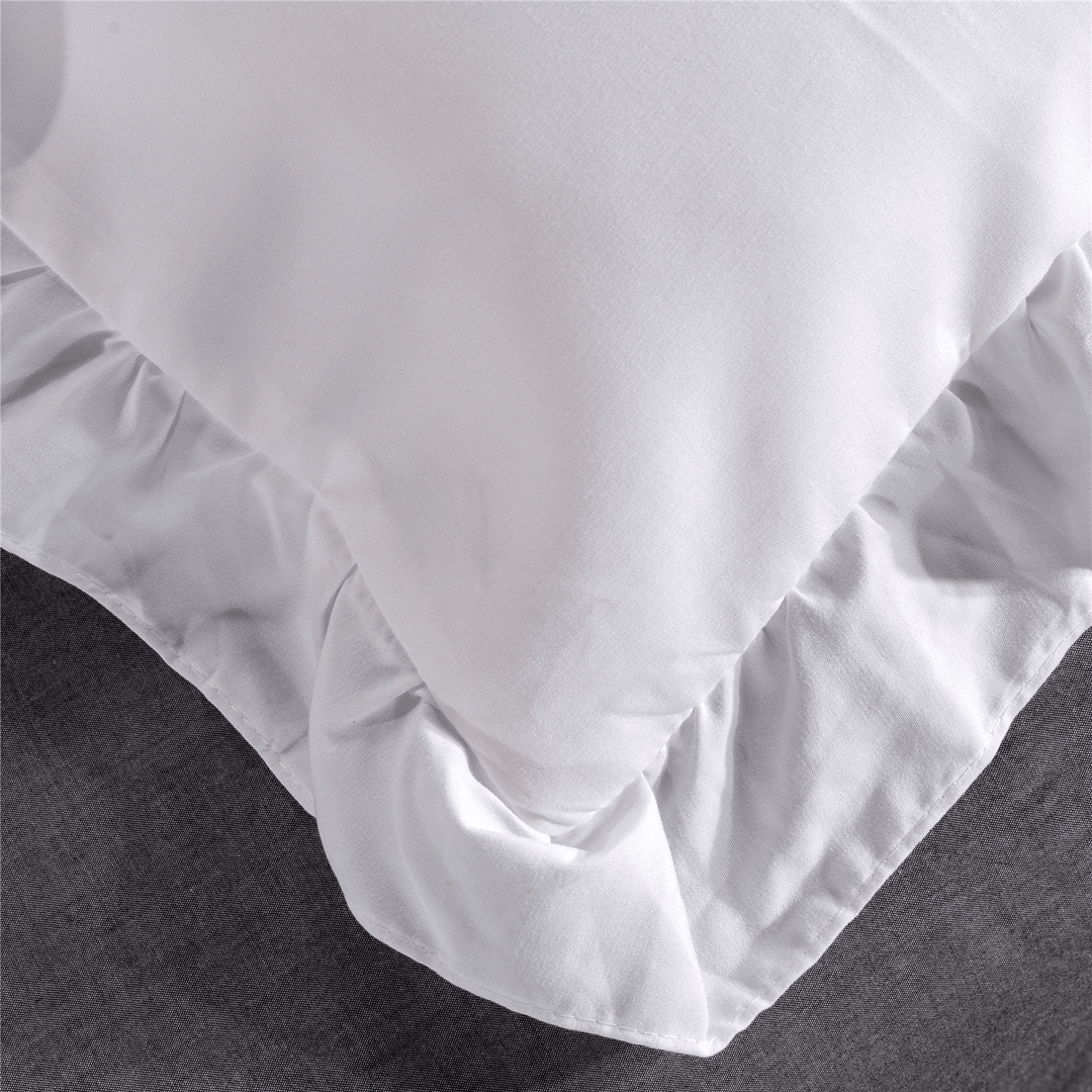 3PCS Super Soft Polyster Bedding Sets Satin Faux Silk Duvet Cover Pillowcase for Home Hotel - MRSLM