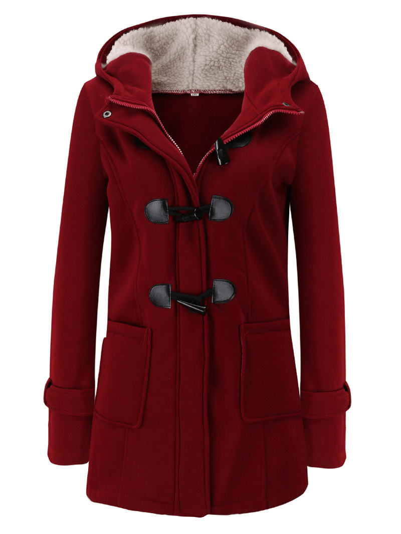 Women Winter Thick Hooded Long Sleeve Casual Coats - MRSLM