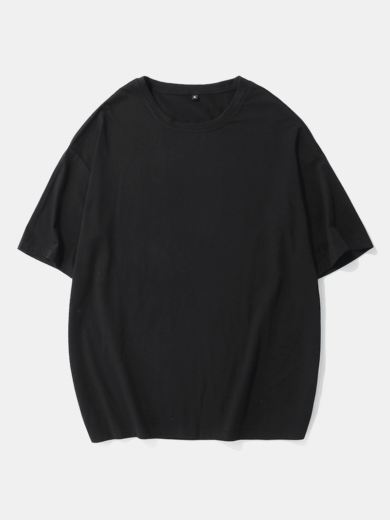 Mens 100% Cotton Ghost Rider Print round Neck Short Sleeve T-Shirt - MRSLM