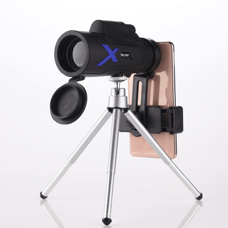 Ipree® 12X50 Waterproof Monocular Optical HD Lens Portable Telescope + Mobile Phone Clip + Telescopic Bracket - MRSLM