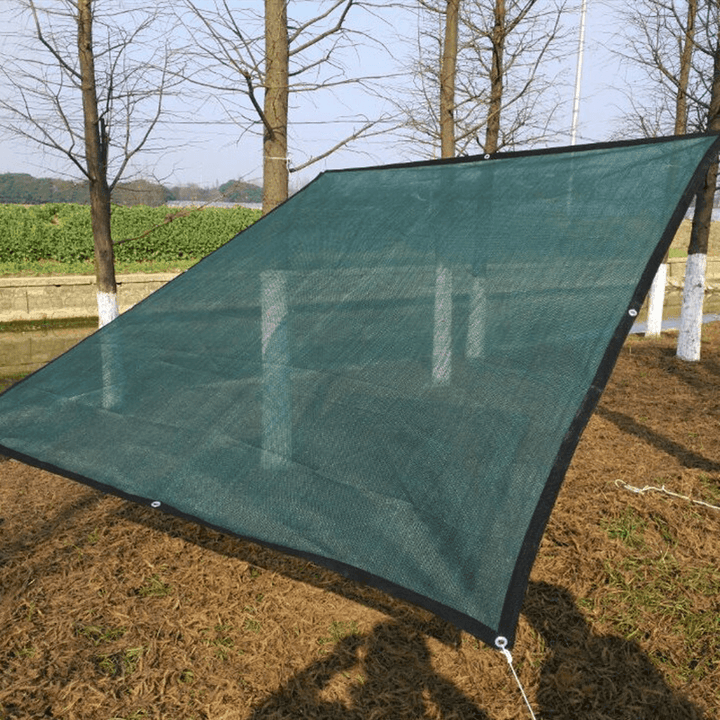 100GSM HDPE Rectangle Sun Shade Sail Anti-Uv Outdoor Garden Patio Tent Sunshade Net with 5M Rope - MRSLM