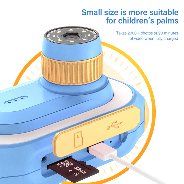 Inskam321 15 Million Pixels 0-200X Zoom Children Science Education High-Definition Microscope 2-Inch Early Education Biological Science Portable Magnifying Glass Kid Macro Camera - MRSLM