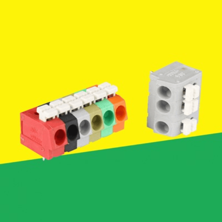 10PCS BEST 2 Pin Plug-In Brass Wire Connector Terminals LED Flame Retardant Terminal Block Connector - MRSLM