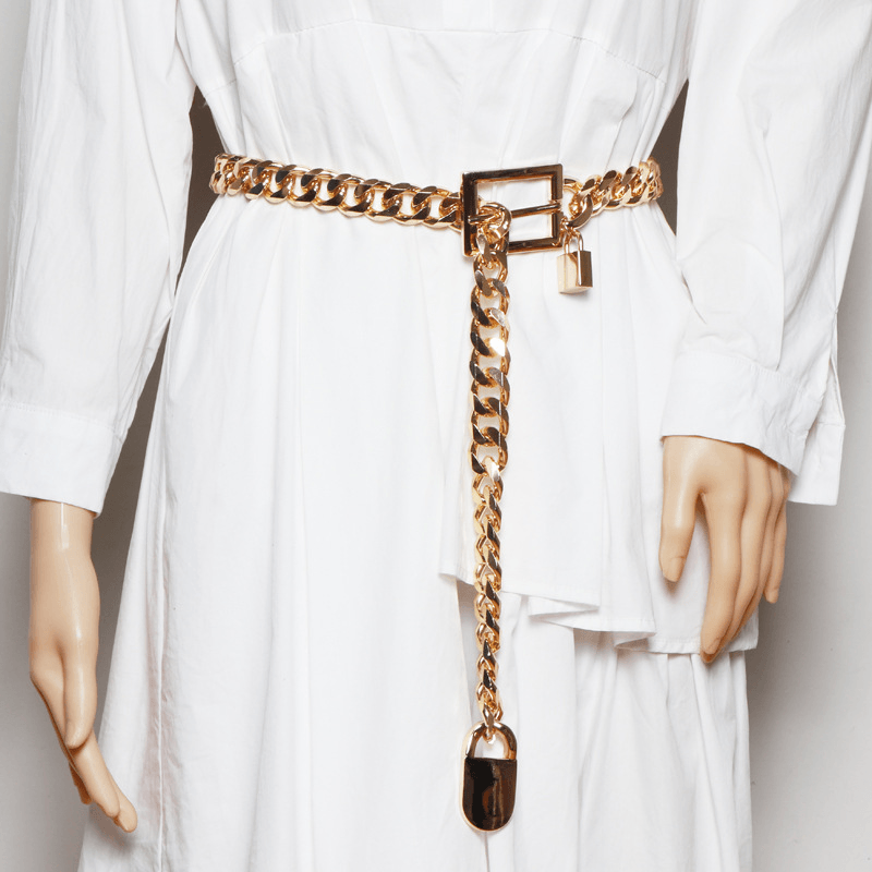 Thick Chain Belt Ladies Western Accessories Ins Fashionable - MRSLM