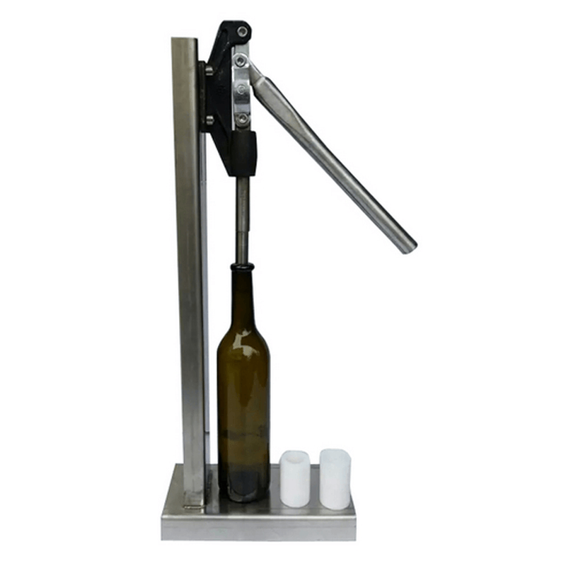 Stainless Steel Manual Bottle Corking Machine Home Brew Wine Bottle Cap Pressing Machine - MRSLM
