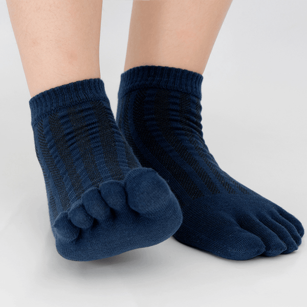 Men Women Breathable Wicking Short Ankle Sock Outdoor Sports Deodorant Five-Finger Socks - MRSLM