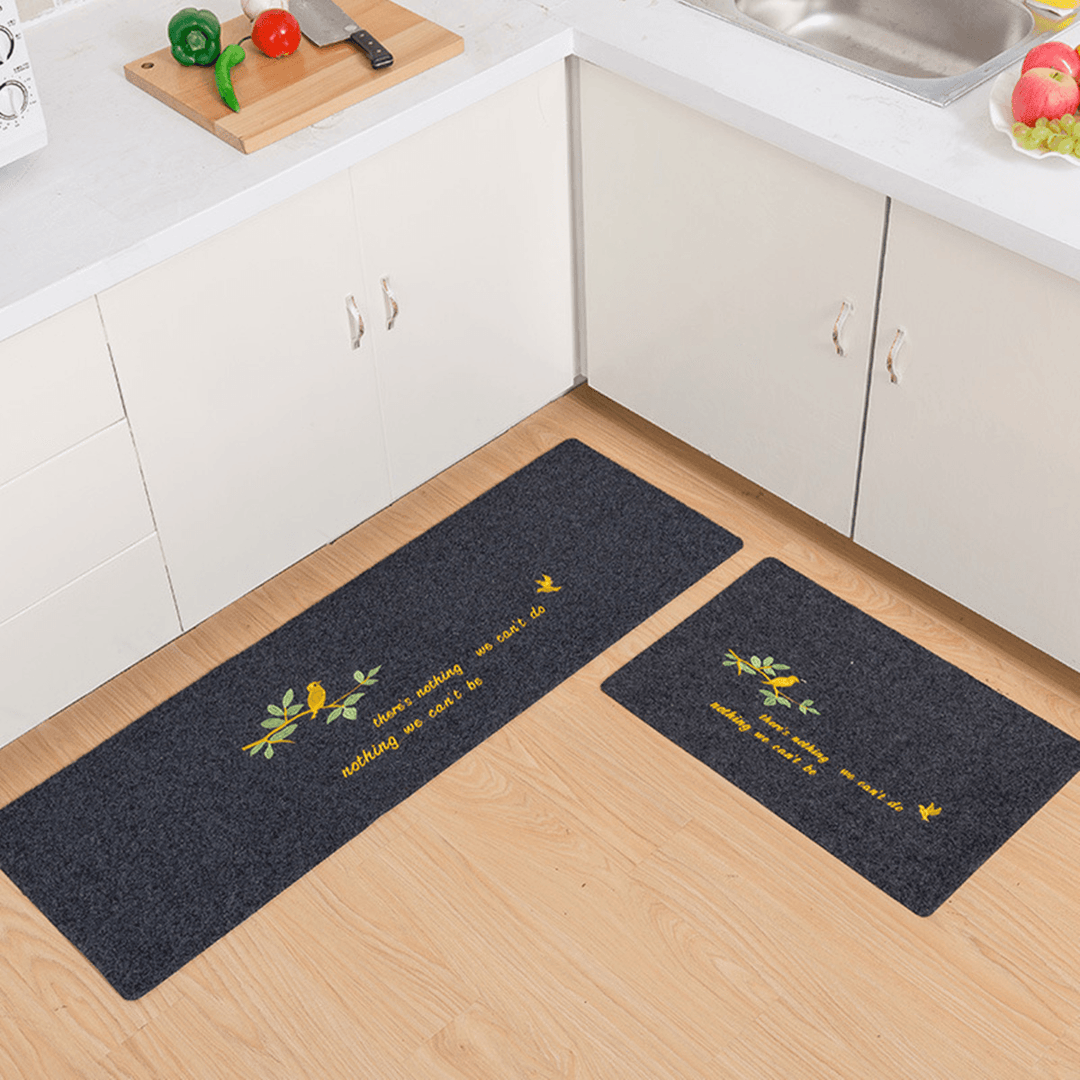Waterproof Carpet Non Slip Door Floor Carpet Rug Bath Mat Home Kitchen Bathroom - MRSLM