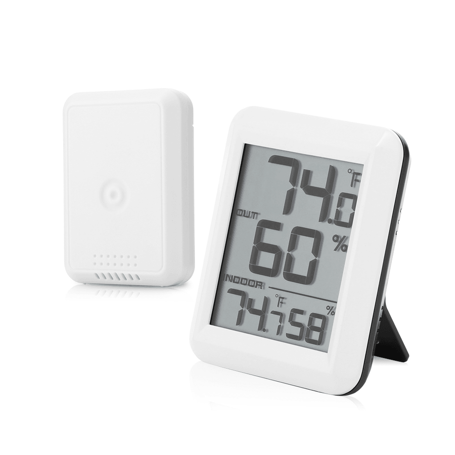 TS - FT0423 Wireless Digital Hygrometer Thermometer Temperature / Humidity Gauge Meter with Outdoor Sensor - MRSLM